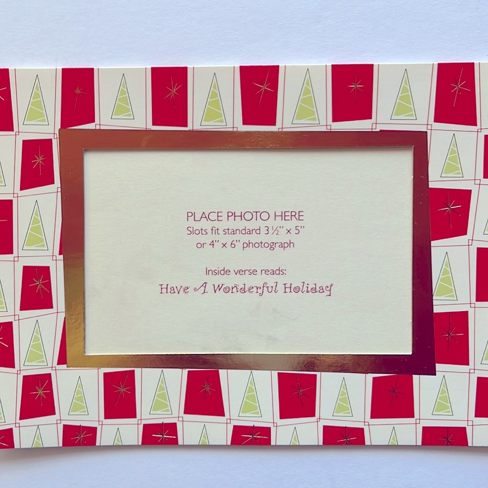 Vintage Graphic Holiday Photo Card